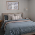 Photo of the master bedroom of the Bunbury Retreat