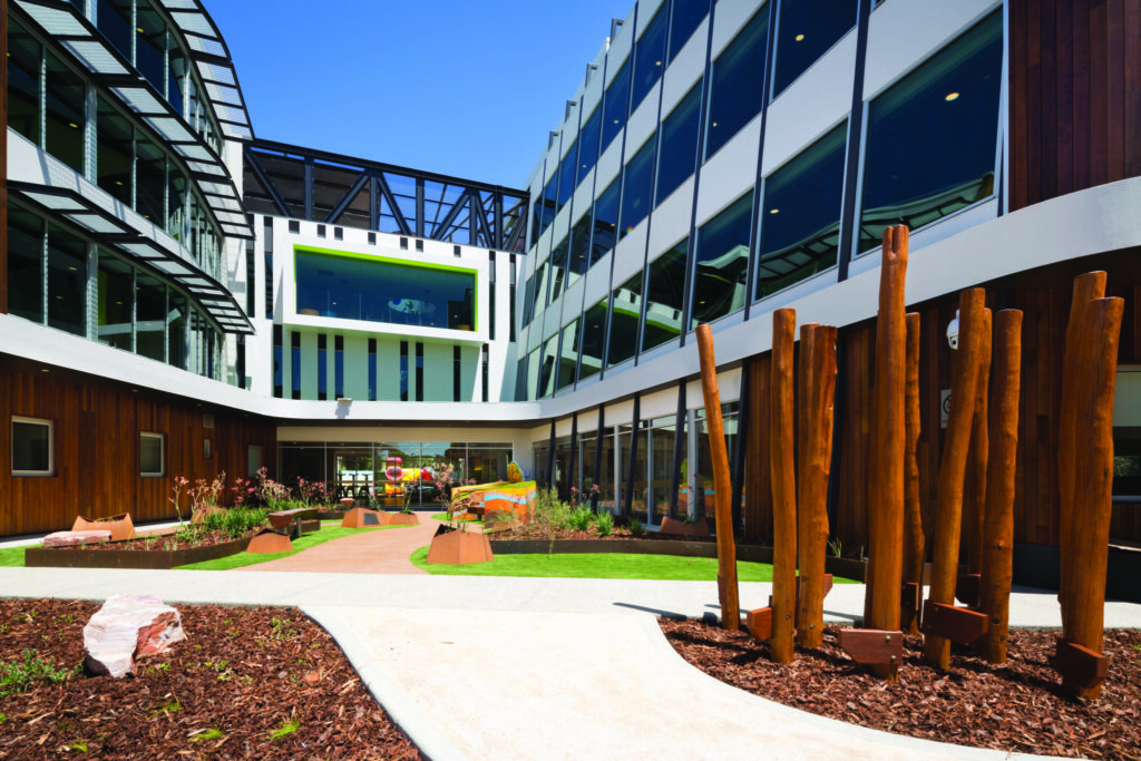 Photo of the welcome to country garden at the Nedlands house