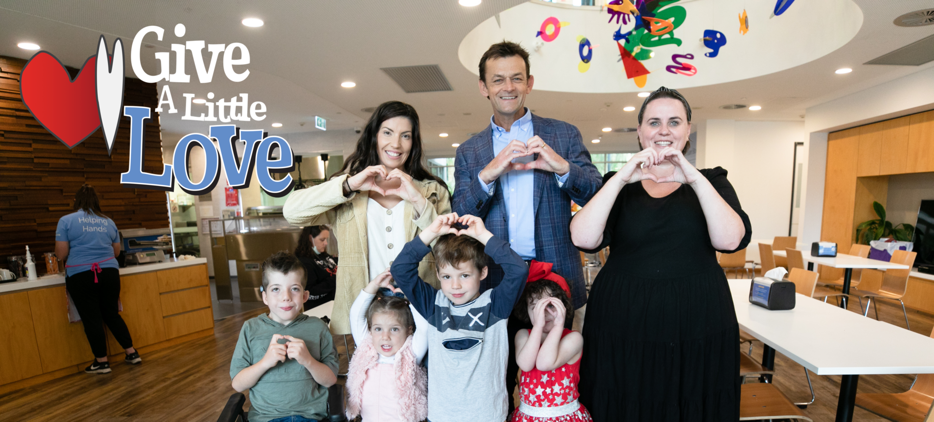 RMHC WA Patron, Adam Gilchrist, with families