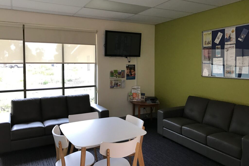 Photo of the Lounge Area in the Peel Health Campus Family Room