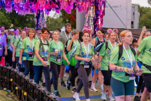 Photo of Walkers waving and smiling