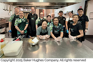Baker Hughes 300x Home For Dinner Copyright Image 2 Baker Hughes team in the commercial kitchen