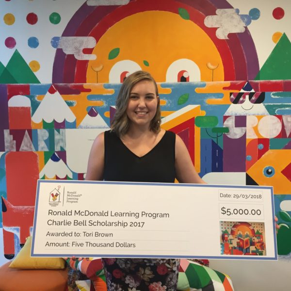 Photo of 2017 Charlie Bell Scholarship recipient