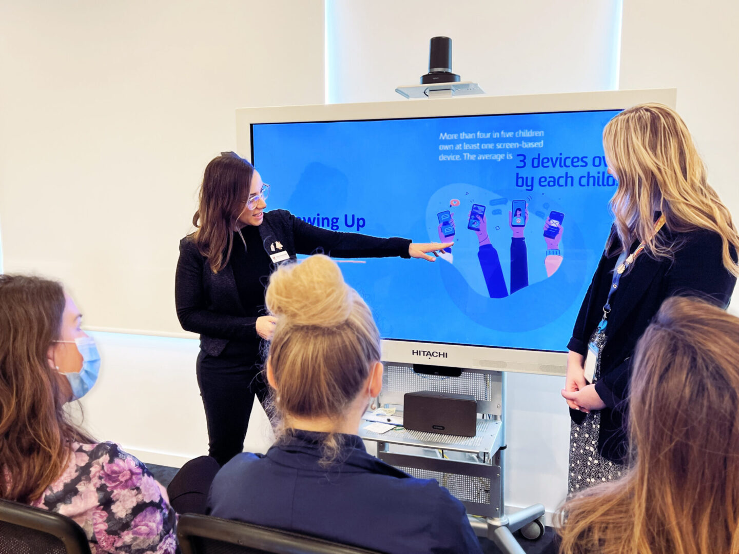 Photo of Steph and Renae presenting