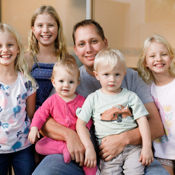 Photo of family at Ronald McDonald House Nedlands