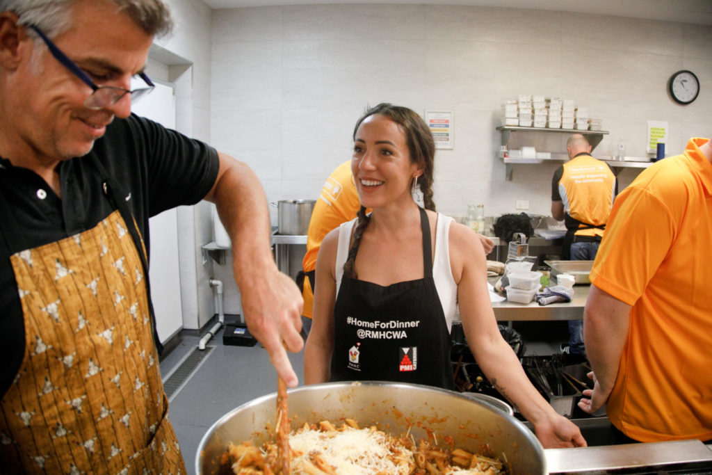 Photo of participants in the Home for Dinner Program