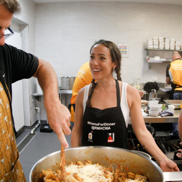 Photo of participants in the Home for Dinner Program