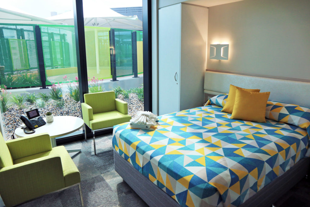 Photo of interior of a room at Ronald McDonald House Nedlands
